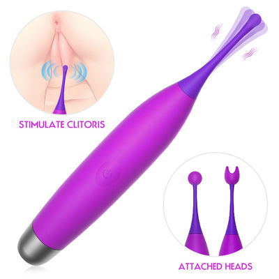 Pink Lady Vibrator Wand Vibrator Sex Toy Waterproof Soft Dildo 7 Multi Speeds Purple